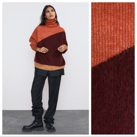 NWOT. Zara Mohair/Wool Knit Sweater. Size M. - Picture 1 of 8